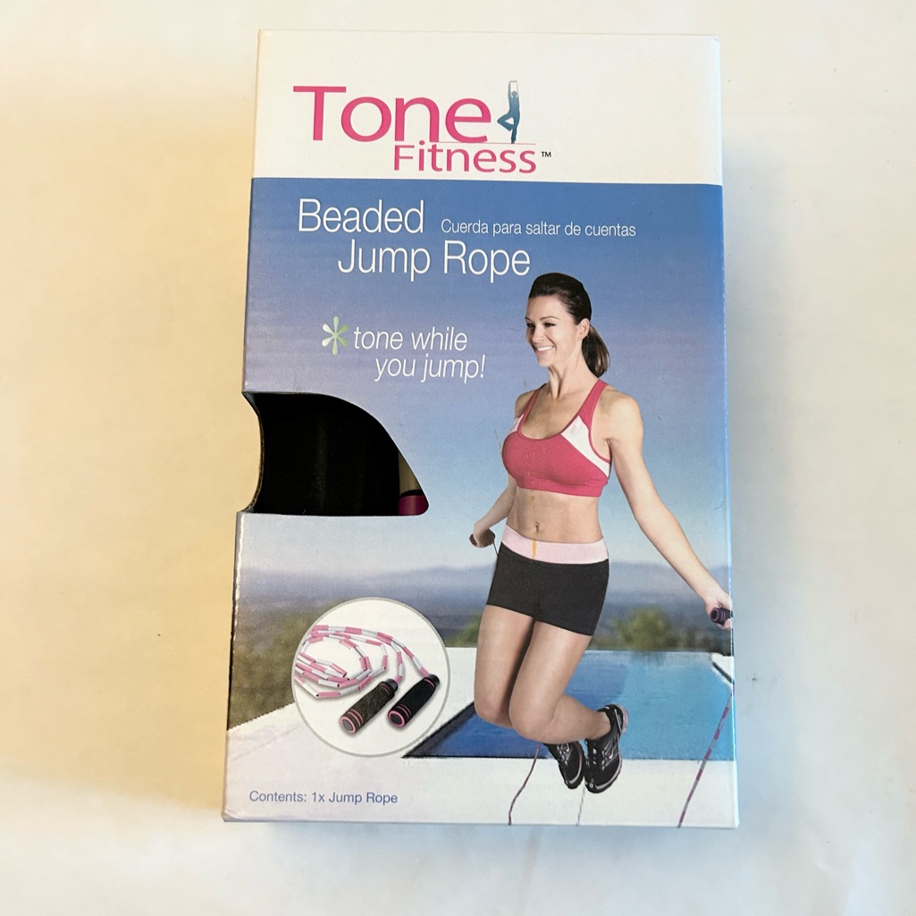 Tone Fitness Beaded Jump Rope New